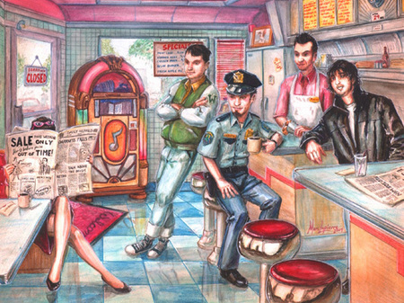 band_in_diner